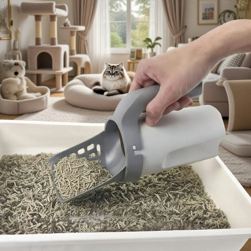 2-in-1 Ultimate Litter Scoop & Waste Bin System